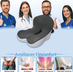 Ergopad Coussin de siège à mémoire de forme de voiture respirant